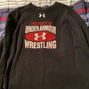 Black under armour wrestling crew neck